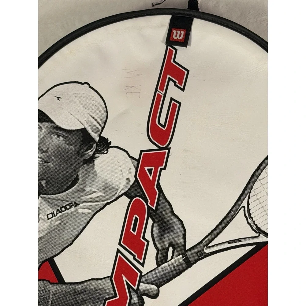Wilson Impact Titanium Volcanic Frame Tennis Racquet L4 4 1/2 Power Bridge Case‎